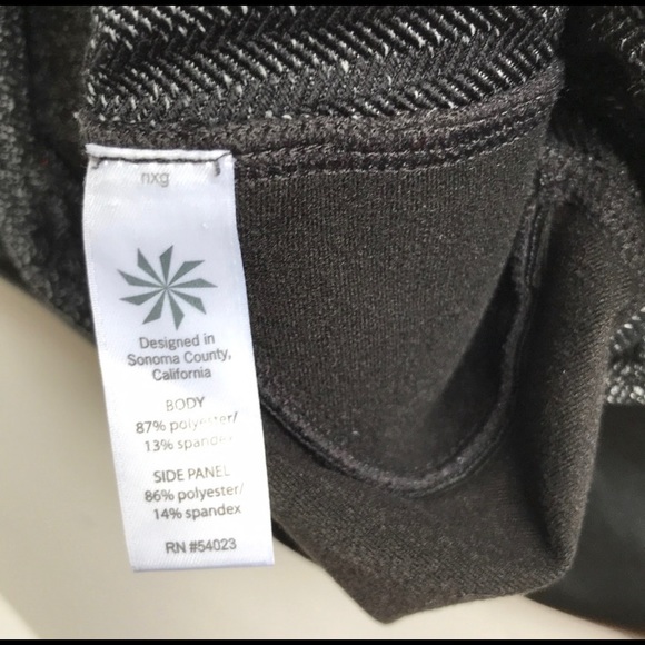 ATHLETA Moto Herringbone Leather Leggings - Picture 7 of 7